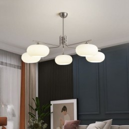 Severské skleněné závěsné svítidlo Kreativní kované stropní svítidlo