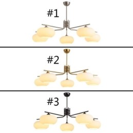 Severské skleněné závěsné svítidlo Kreativní kované stropní svítidlo