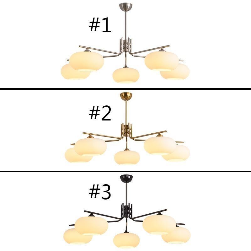 Severské skleněné závěsné svítidlo Kreativní kované stropní svítidlo