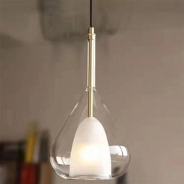 Závěsné svítidlo Moderní minimalistická dvojitá skleněná stropní svítidla