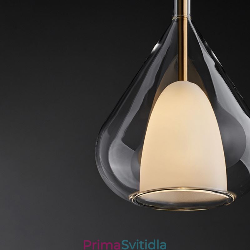 Závěsné svítidlo Moderní minimalistická dvojitá skleněná stropní svítidla
