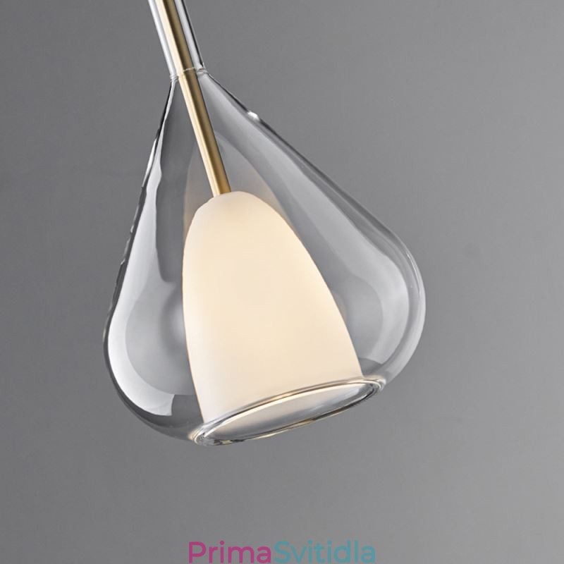Závěsné svítidlo Moderní minimalistická dvojitá skleněná stropní svítidla