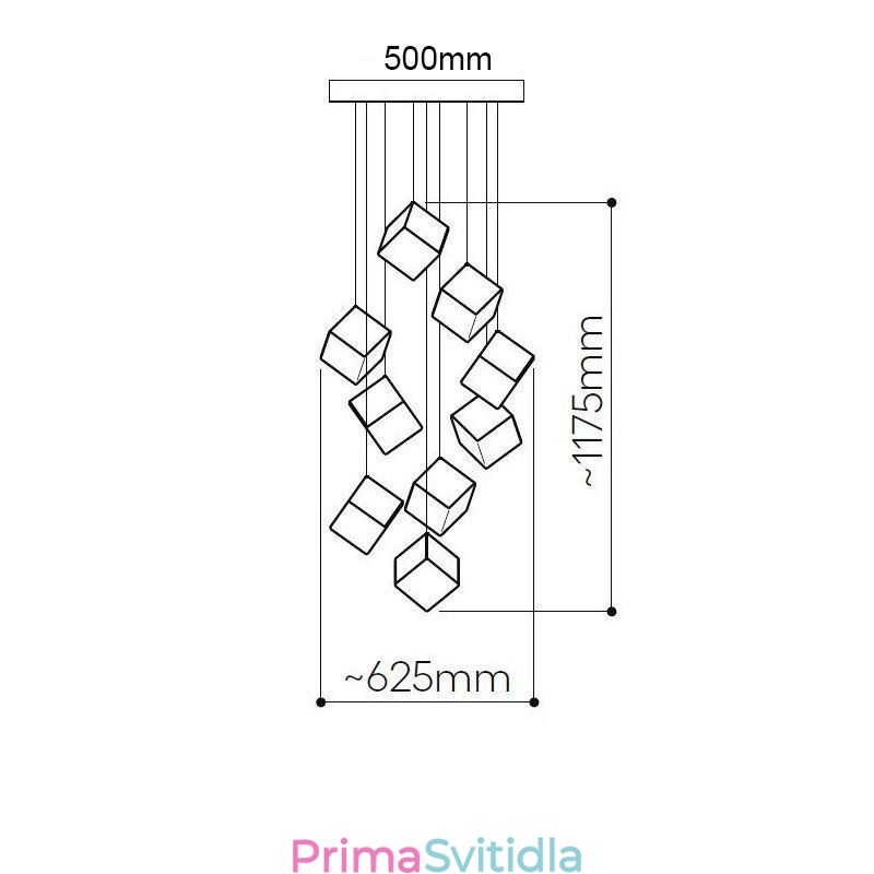 Stropní svítidla do pavilonu kreativního skla
