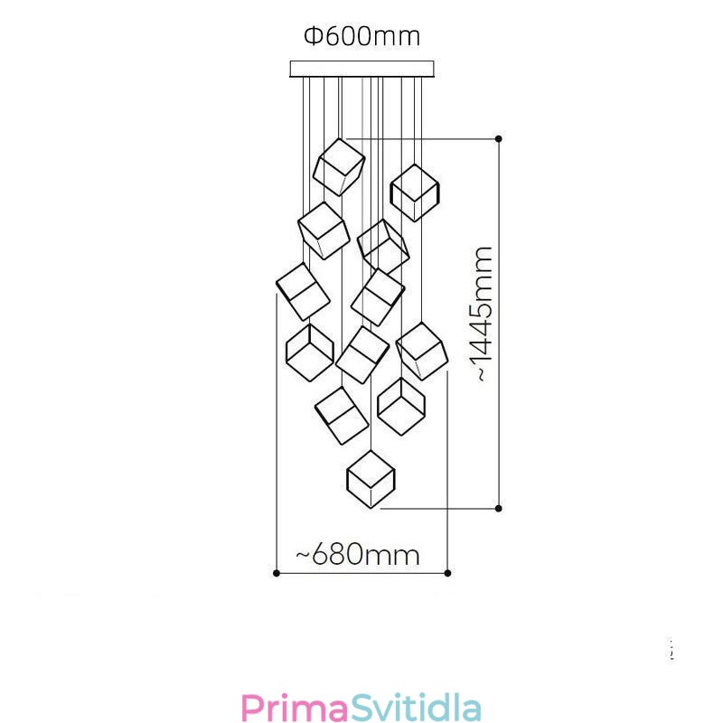 Stropní svítidla do pavilonu kreativního skla