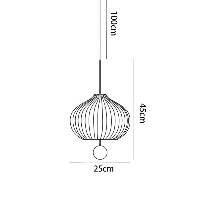 Moderní bílé skleněné závěsné svítidlo ve tvaru koule Minimalistické stropní svítidlo