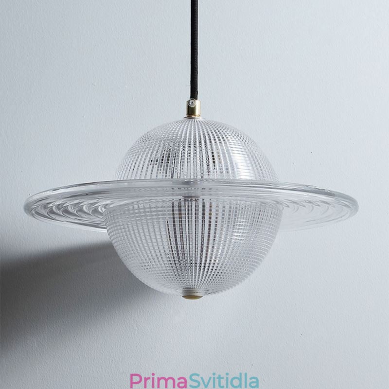 Moderní skleněné závěsné svítidlo ve tvaru stropní lampy