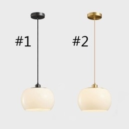Moderní skleněné závěsné svítidlo s dýňovým designem závěsné svítidlo