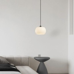 Moderní skleněné závěsné svítidlo s dýňovým designem závěsné svítidlo