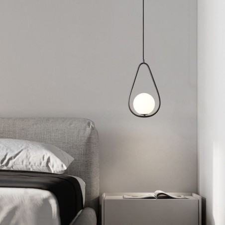 Moderní Globe Závěsné světlo Skleněná kapka vody Závěsná lampa Moderní Globe Závěsné světlo Skleněná kapka vody Závěsná lampa