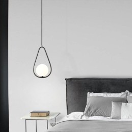Moderní Globe Závěsné světlo Skleněná kapka vody Závěsná lampa