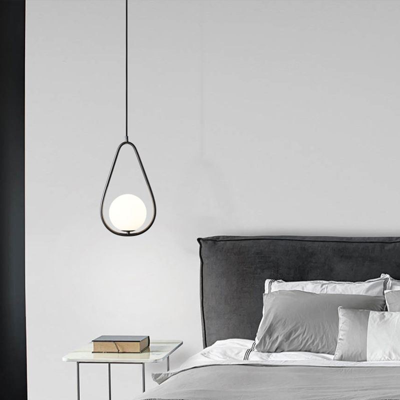 Moderní Globe Závěsné světlo Skleněná kapka vody Závěsná lampa