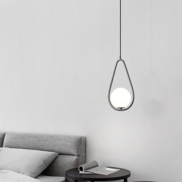 Moderní Globe Závěsné světlo Skleněná kapka vody Závěsná lampa