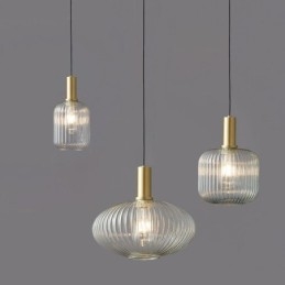 Moderní závěsné svítidlo One Light Skleněné závěsné osvětlení ostrov