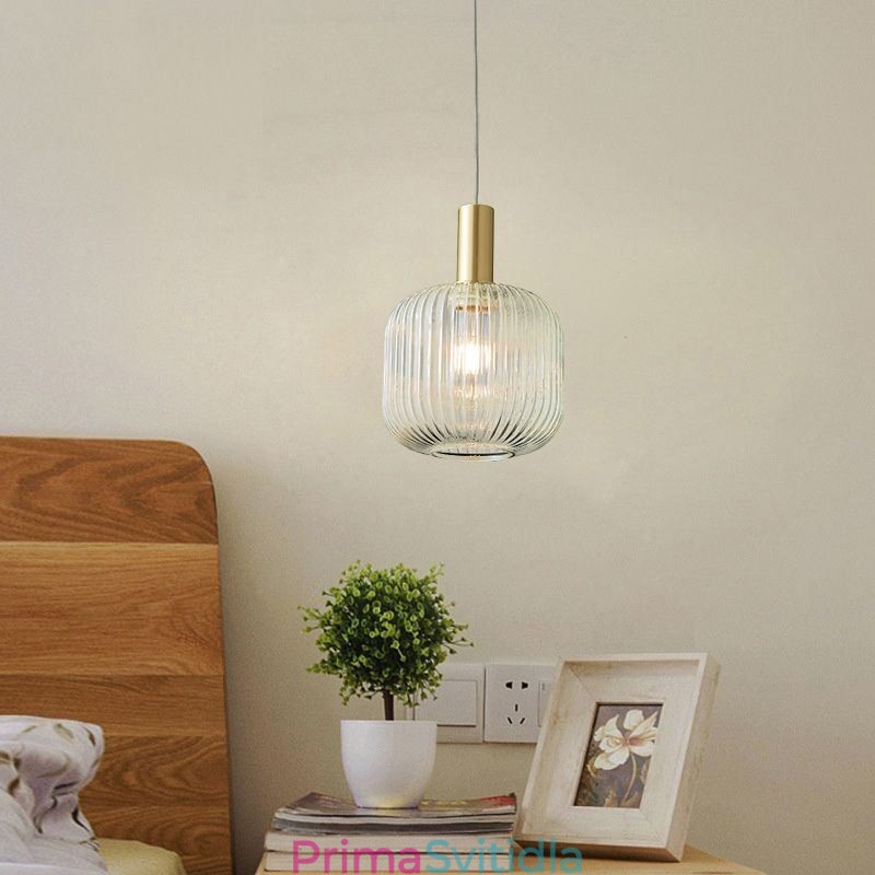 Moderní závěsné svítidlo One Light Skleněné závěsné osvětlení ostrov