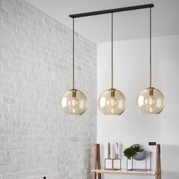 3 Lehké skleněné závěsné svítidlo Classic Cluster závěsné svítidlo Cafe