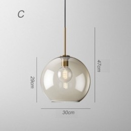 3 Lehké skleněné závěsné svítidlo Classic Cluster závěsné svítidlo Cafe