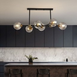 6 Lehké moderní skleněné stropní svítidlo Magic Bean svítidlo