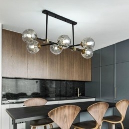 6 Lehké moderní skleněné stropní svítidlo Magic Bean svítidlo