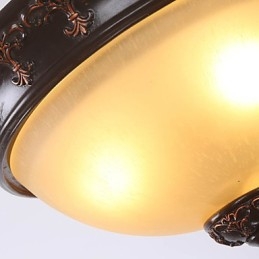 33*Evropský styl Venkovské klasické Svítidlo s absorbční kupolí