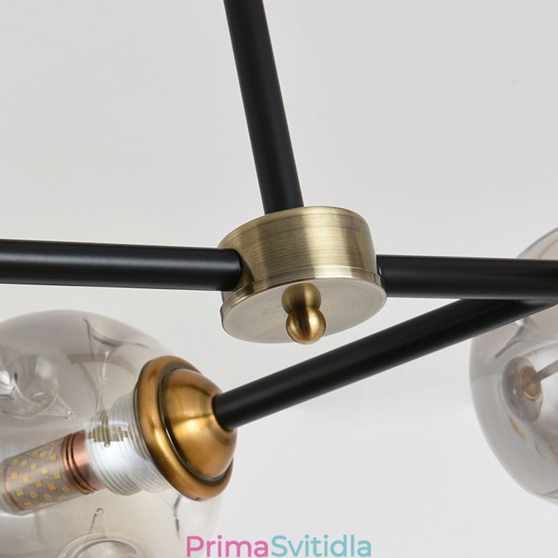 6 Lehké moderní skleněné stropní svítidlo Magic Bean svítidlo