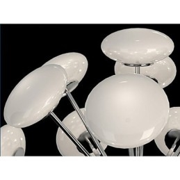 ModerníYestaurant Lamp Jednoduché kruhové skleněné umění Závěsná lampa Evropského stylu