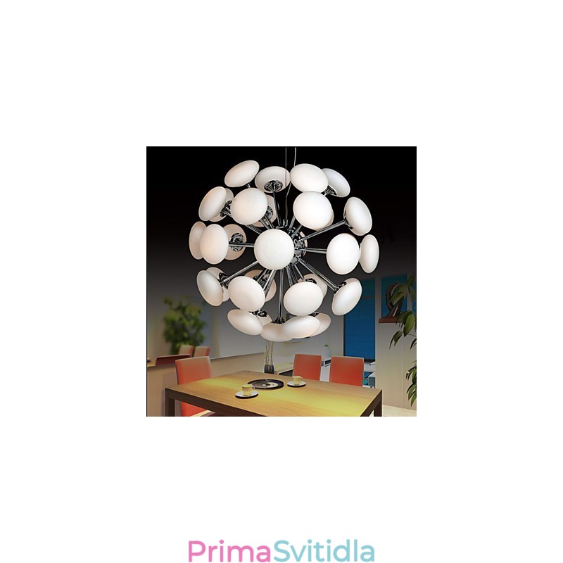 ModerníYestaurant Lamp Jednoduché kruhové skleněné umění Závěsná lampa Evropského stylu