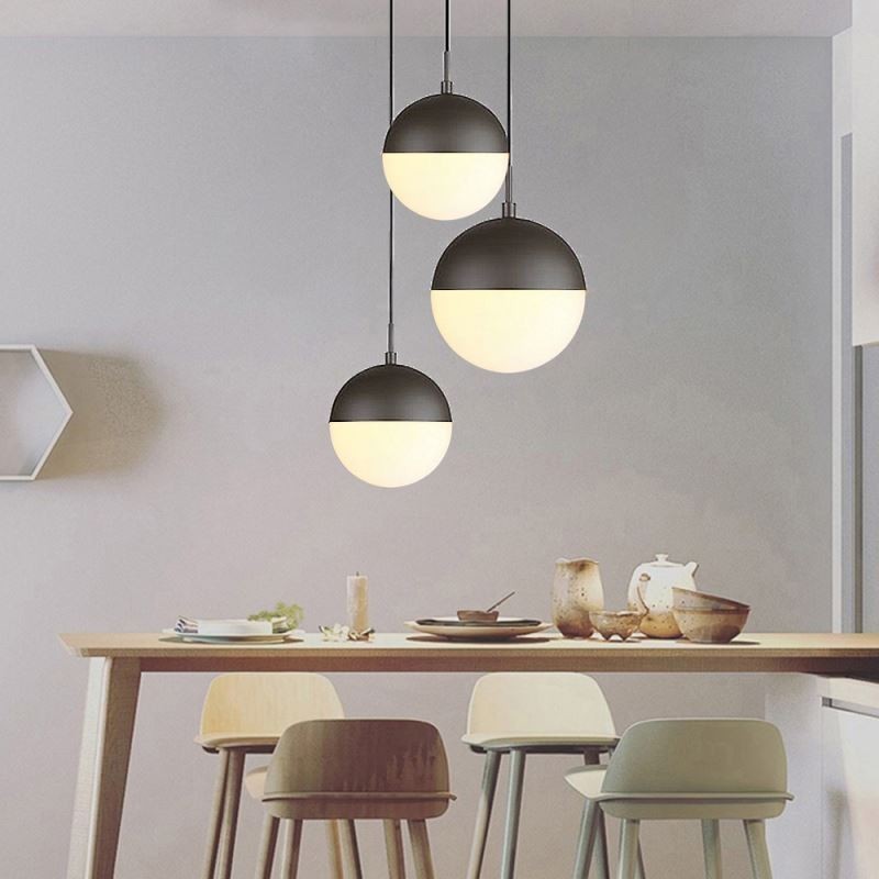 Moderní skleněná koule s přívěskem Light Island Ideas Lampa