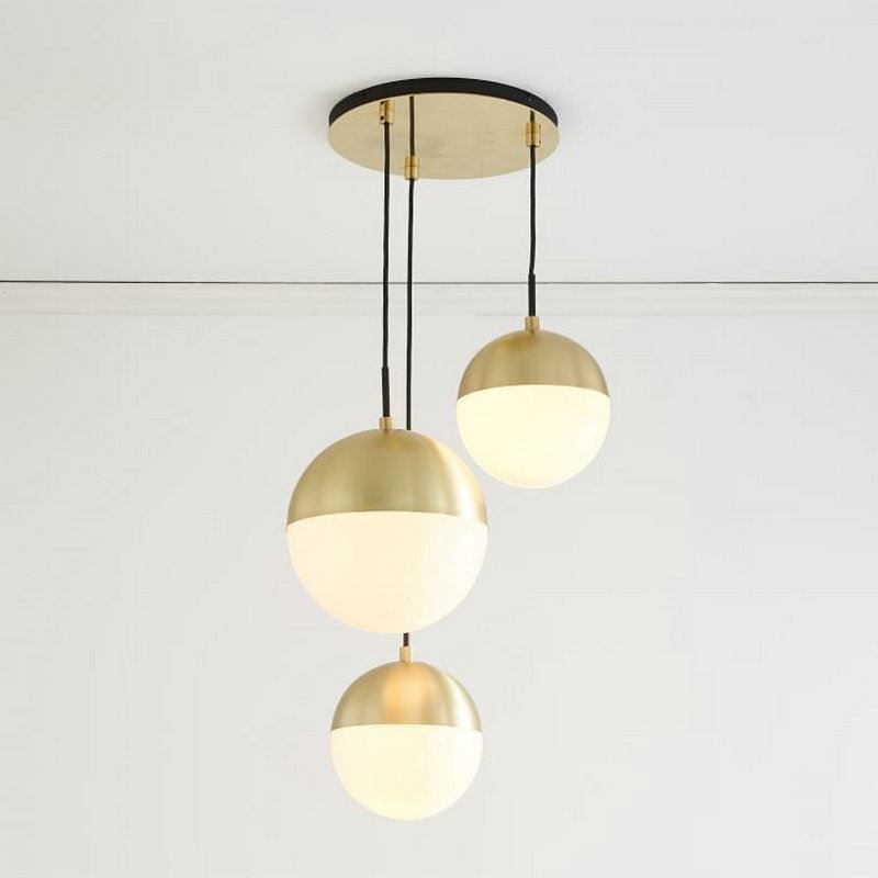 Moderní skleněná koule s přívěskem Light Island Ideas Lampa
