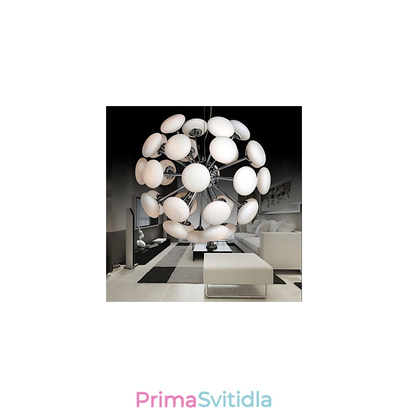 ModerníYestaurant Lamp Jednoduché kruhové skleněné umění Závěsná lampa Evropského stylu