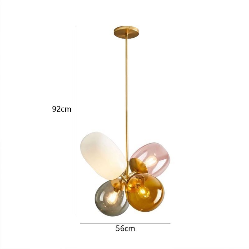 Nordic Unikátní přívěsek Light Colored Glass Princess Balloon Light Children