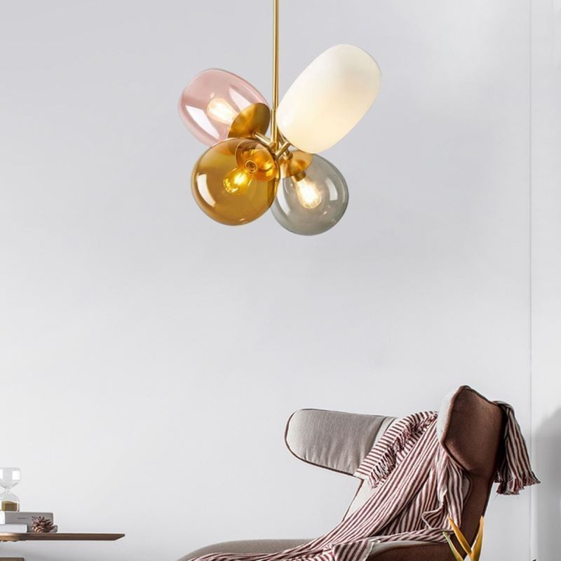 Nordic Unikátní přívěsek Light Colored Glass Princess Balloon Light Children