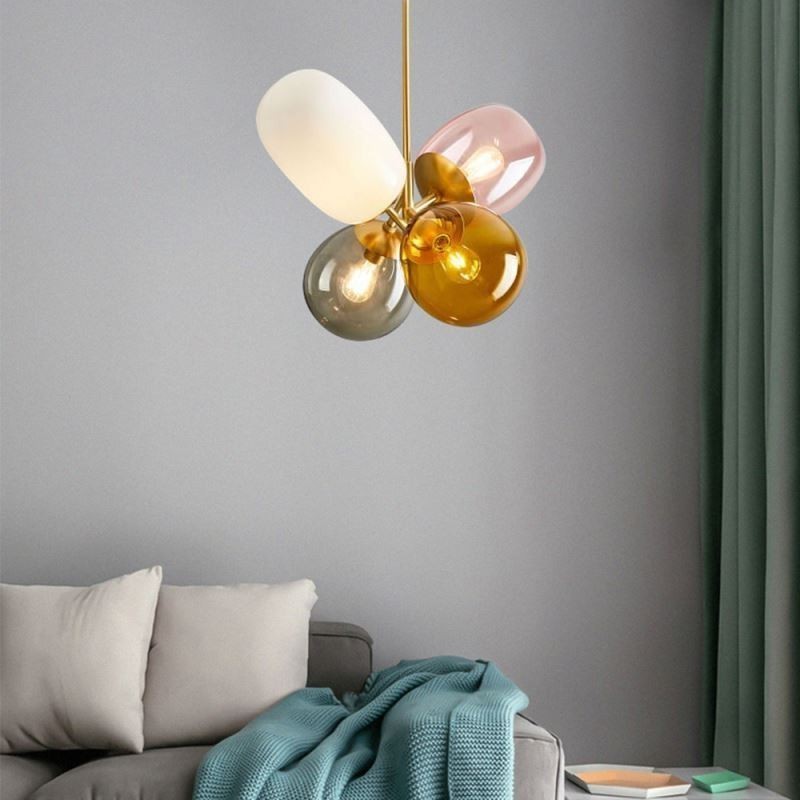 Nordic Unikátní přívěsek Light Colored Glass Princess Balloon Light Children