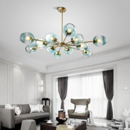 Závěsné svítidlo ze severského skla Kouzelná lampa ve tvaru fazole Lustrové osvětlení