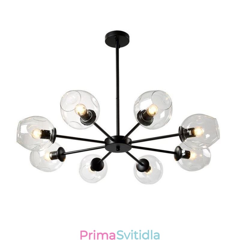 Závěsné svítidlo ze severského skla Kouzelná lampa ve tvaru fazole Lustrové osvětlení
