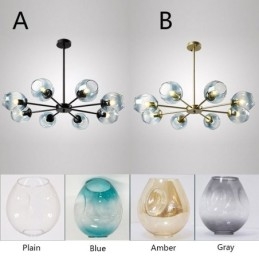 Závěsné svítidlo ze severského skla Kouzelná lampa ve tvaru fazole Lustrové osvětlení