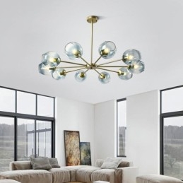 Závěsné svítidlo ze severského skla Kouzelná lampa ve tvaru fazole Lustrové osvětlení