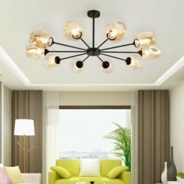 Závěsné svítidlo ze severského skla Kouzelná lampa ve tvaru fazole Lustrové osvětlení
