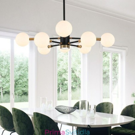 Severské skleněné závěsné světlo Mléčně bílá kulatá lampa Lustrové osvětlení Severské skleněné závěsné světlo Mléčně bílá kulatá lampa Lustrové osvětlení