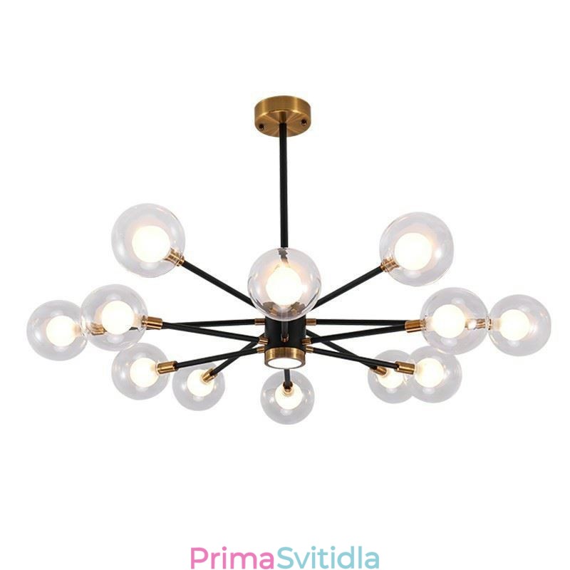 Severské skleněné závěsné světlo Mléčně bílá kulatá lampa Lustrové osvětlení