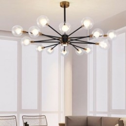 Severské skleněné závěsné světlo Mléčně bílá kulatá lampa Lustrové osvětlení