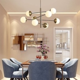 Závěsné svítidlo Nordic Glass Lustr ve tvaru kouzelné fazole