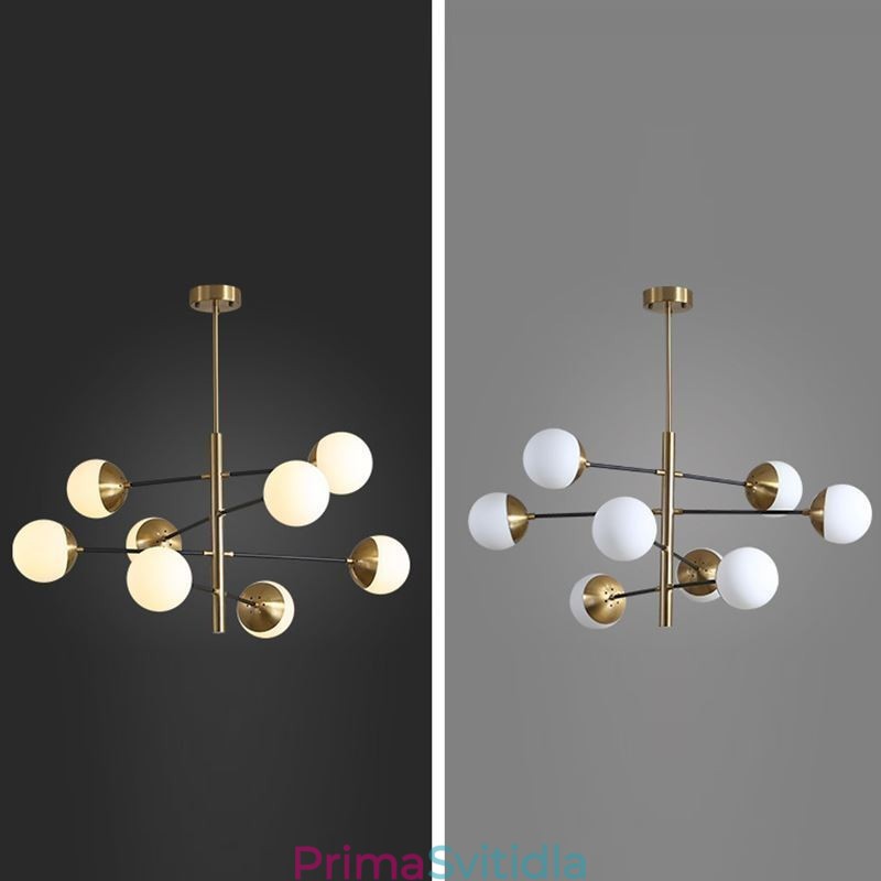 Závěsné svítidlo Nordic Glass Lustr ve tvaru kouzelné fazole