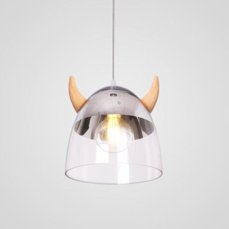 Klasické skleněné závěsné světlo Dřevěná rohová lampa Kreativní osvětlení Klasické skleněné závěsné světlo Dřevěná rohová lampa Kreativní osvětlení