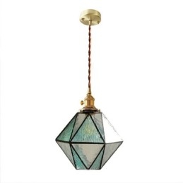 Geometrické barevné sklo Farmhouse Pendant Light