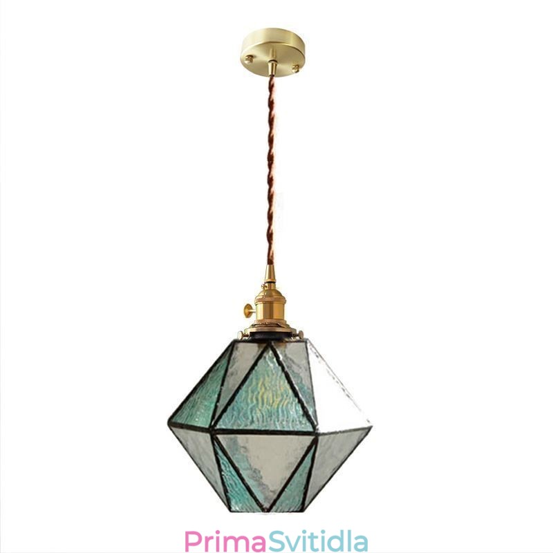 Geometrické barevné sklo Farmhouse Pendant Light