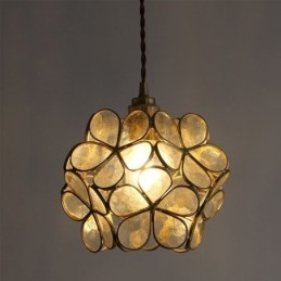 Nordic Creative závěsné svítidlo Skleněné domácí osvětlení Lampa ve tvaru okvětního lístku Noční lampa