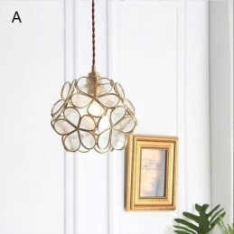 Nordic Creative závěsné svítidlo Skleněné domácí osvětlení Lampa ve tvaru okvětního lístku Noční lampa