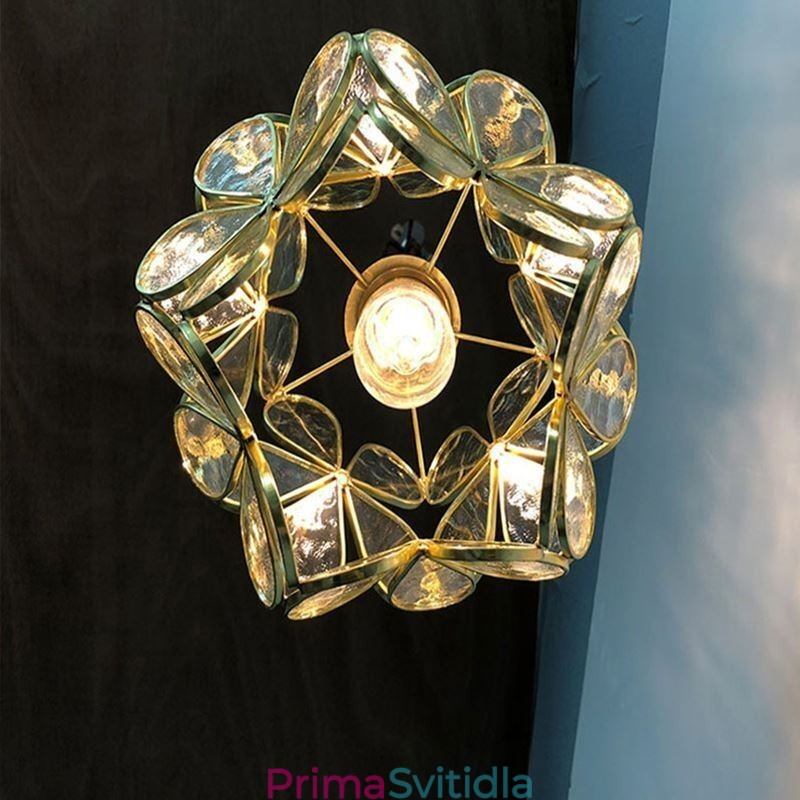 Nordic Creative závěsné svítidlo Skleněné domácí osvětlení Lampa ve tvaru okvětního lístku Noční lampa