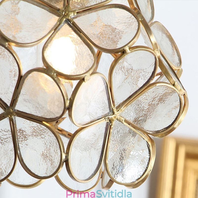 Nordic Creative závěsné svítidlo Skleněné domácí osvětlení Lampa ve tvaru okvětního lístku Noční lampa