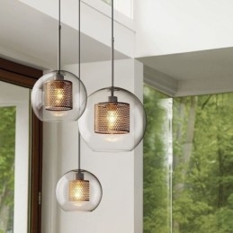 Severské závěsné světlo Skleněné domácí osvětlení Lampa ve tvaru kulaté koule Noční lampa